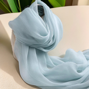 咖啡丝巾女春秋百搭爆款新款真丝围巾100 缎面丝绸真丝巾大披肩