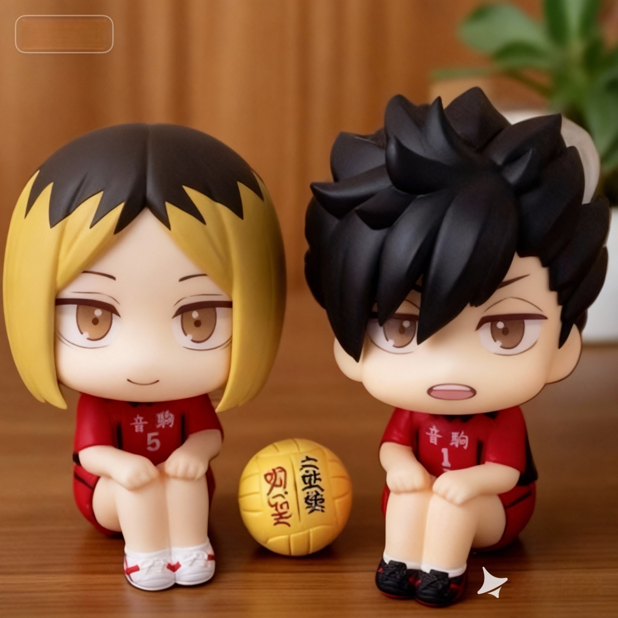 排球少年手办孤爪研磨黑尾铁朗队服动漫模型q版公仔桌面摆件礼物