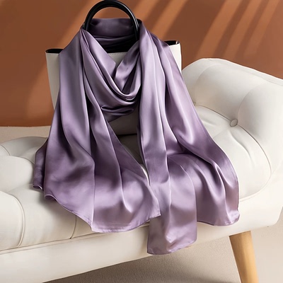 桑蚕丝丝巾女夏季百搭洋气时尚