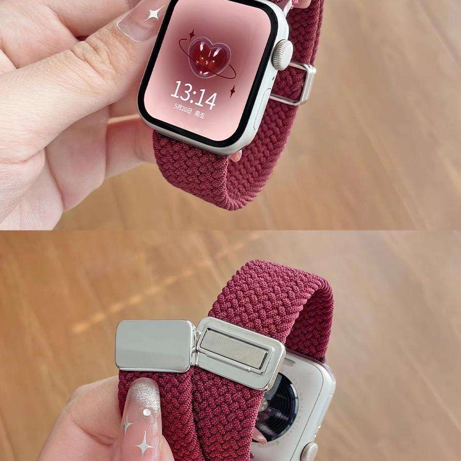 磁吸编织新款回环表带s9尼龙编织