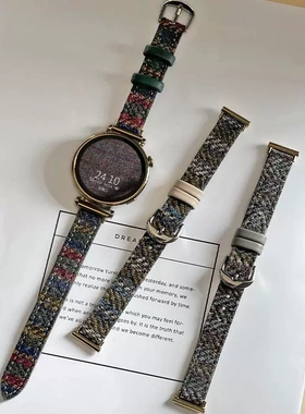 适用华为gt5表带gt3高级感gt4手表watch4/3pro男女秋冬新款毛呢