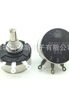 全新日本TOCOS TOKYO单圈线绕电位器 RA30Y20SB101 5W 100欧