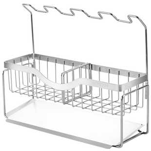 304不锈钢沥水架厨房水龙头篮洗洁精抹布水槽池边置物架洗碗海绵
