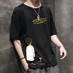 棉夏裝新款短袖恤男夏季休閒圓領半袖體恤