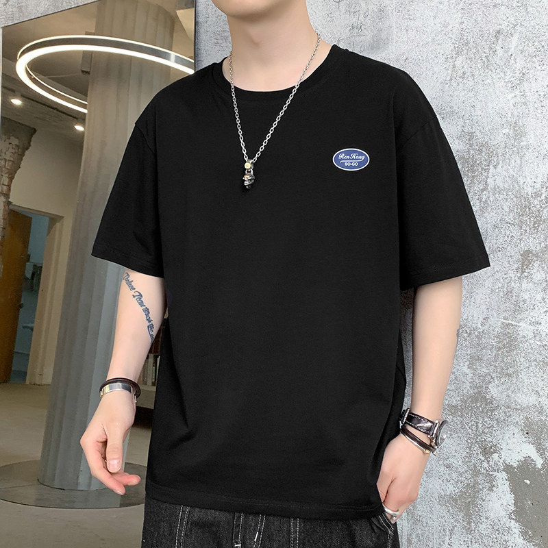 棉夏裝新款短袖恤男夏季休閒圓領半袖體恤