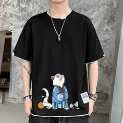 Cotton summer new short sleeve t-shirt men's summer casual round neck half sleeve T-shirt