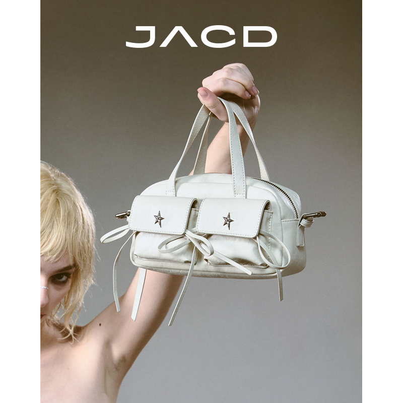 JACD原创波士顿保龄球包包女式2025新款小众设计感单肩斜挎小包女