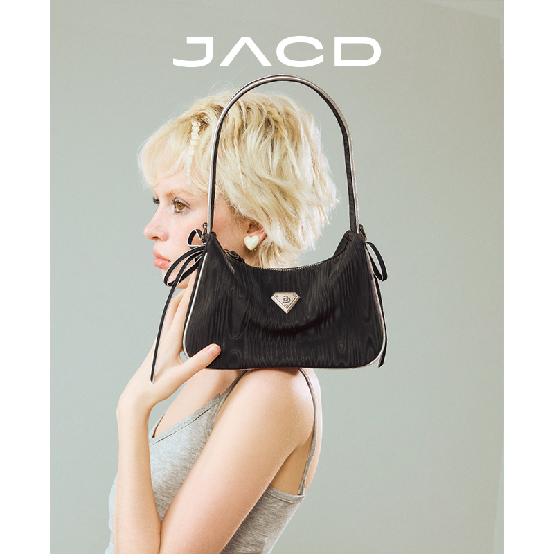 JACDmiu系少女芭蕾运动蝴蝶结斜挎包女包2025新款腋下包
