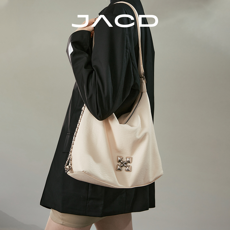 JACD单肩双肩斜挎两用包2025新款夏天小众包包通勤托特包女大容量