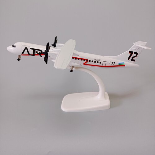 20cm日本航空日航ATR72合金仿真飞机模型金属航模 带轮子/螺旋桨
