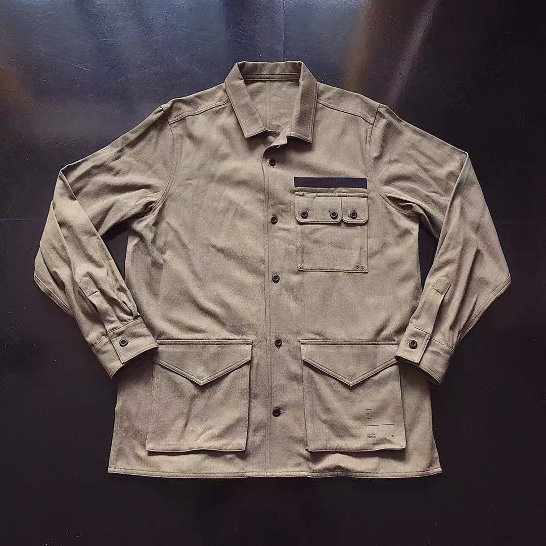 vintage古着美国o记美式复古hbt人字纹多口袋衬衫外套jac714,男装,衬衫,淘宝优惠券,粉丝福利购,淘宝优惠卷