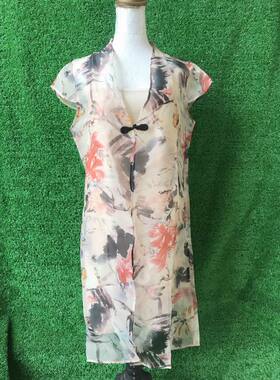 专柜正品 唐CHAO　71516　 春夏款　两件套 旗袍 连衣裙