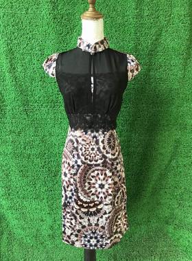 专柜正品 风FU系列　 313017(灰色)　 春夏款 时尚　旗袍　连衣裙