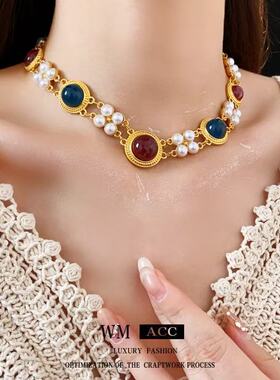 铜合金项链 A011轻奢时尚复古气质百搭项链