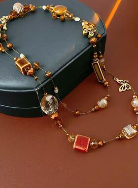 铜合金项链A046 时尚轻奢气质百搭优雅精致项链90mm