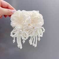 Трендовые серьги из жемчуга, 2 шт, серебро 925 пробы, популярно в интернете, в цветочек