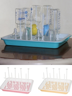 多功能奶瓶架宝宝沥水杯晾干架两用干燥架收纳盒收纳箱可消毒支架