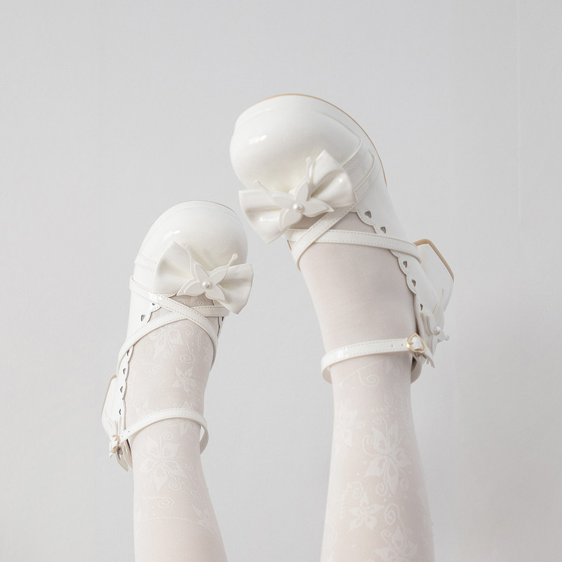 正品清仓洛丽塔 蝶恋花 久久Lolita原创甜美中跟圆头蝴蝶结女单鞋,模玩/动漫/周边/娃圈三坑/桌游,lolita洛丽塔鞋类,淘宝优惠券,粉丝福利购,淘宝优惠卷