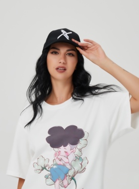 Traphero原创设计LOGO可调节男女同款百搭街头字母刺绣鸭舌帽软顶