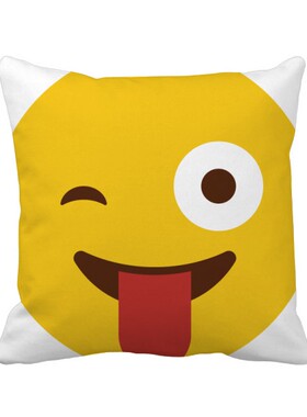 网聊表情包插画方形抱枕靠枕沙发靠垫双面含芯礼物学校幼儿园装饰