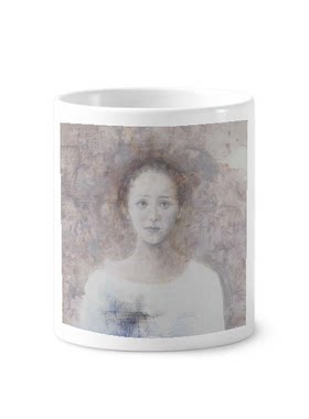 白鸽邢健健油画陶瓷刷牙杯子笔筒白色马克杯礼物学校幼儿园装饰