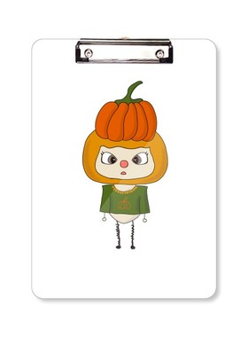 植物蔬菜南瓜万圣节橙色悠悠 平头文件夹书写垫板考试A4卡通文具