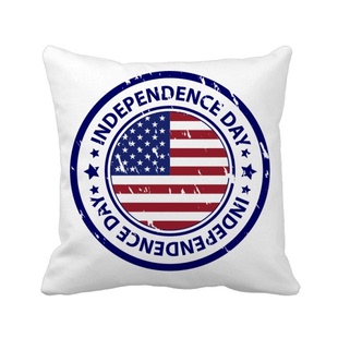 形邮戳插画图案方形抱枕靠枕沙发靠垫双面含芯礼物学校幼儿园装饰