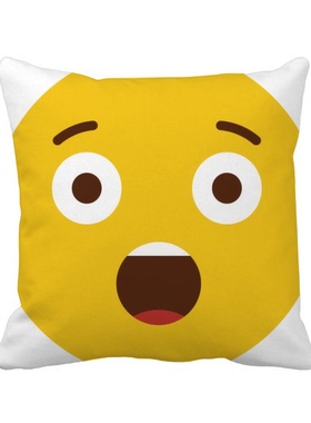 可爱网聊表情包方形抱枕靠枕沙发靠垫双面含芯礼物学校幼儿园装饰