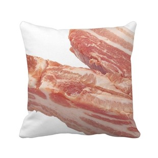 肉生肉食物美味靠枕沙发靠垫双面含芯礼物方形抱枕学校幼儿园装饰