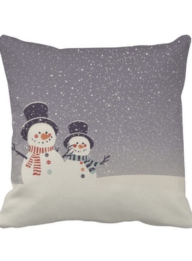 花节日插画图案方形抱枕靠枕沙发靠垫双面含芯礼物学校幼儿园装饰