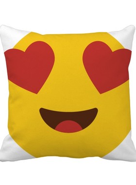 可爱网聊表情包方形抱枕靠枕沙发靠垫双面含芯礼物学校幼儿园装饰