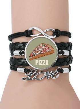 意大利黑色永恒礼品皮革手链