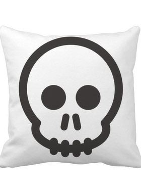 髅网上聊天表情方形抱枕靠枕沙发靠垫双面含芯礼物学校幼儿园装饰