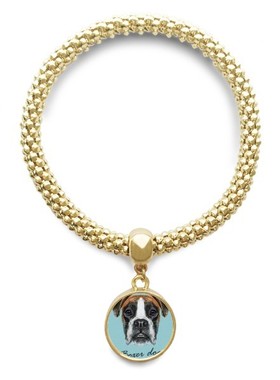 动物圆形金属吊坠礼品手链