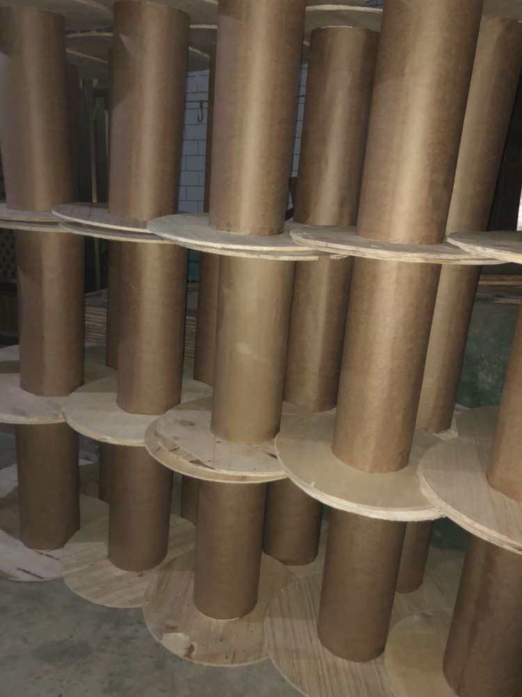 免熏蒸出口托盘线盘电缆盘软管盘实木盘叉车木箱加工定制