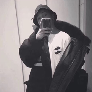 男女同款大毛领派克羽绒棉服情侣保安服国潮牌中长款过膝棉衣大码