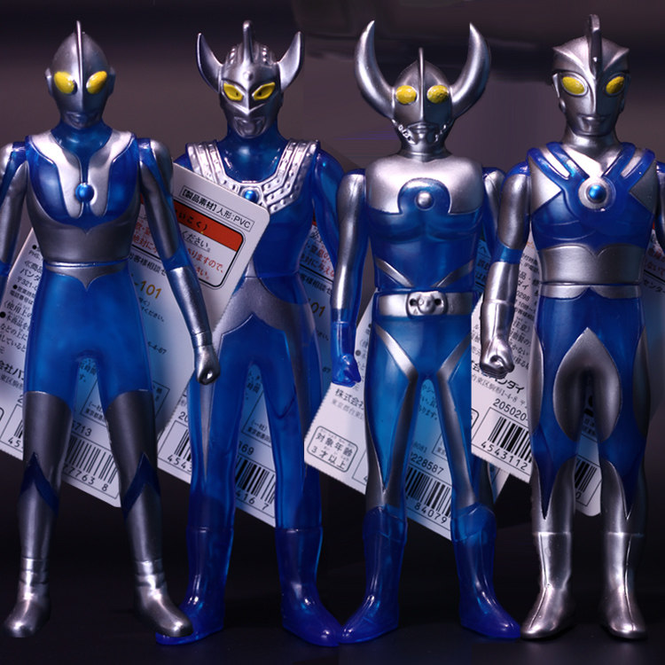 奥特玩具软胶蓝色泰罗初代奥特之父公仔艾斯手办迪迦17cm摆件