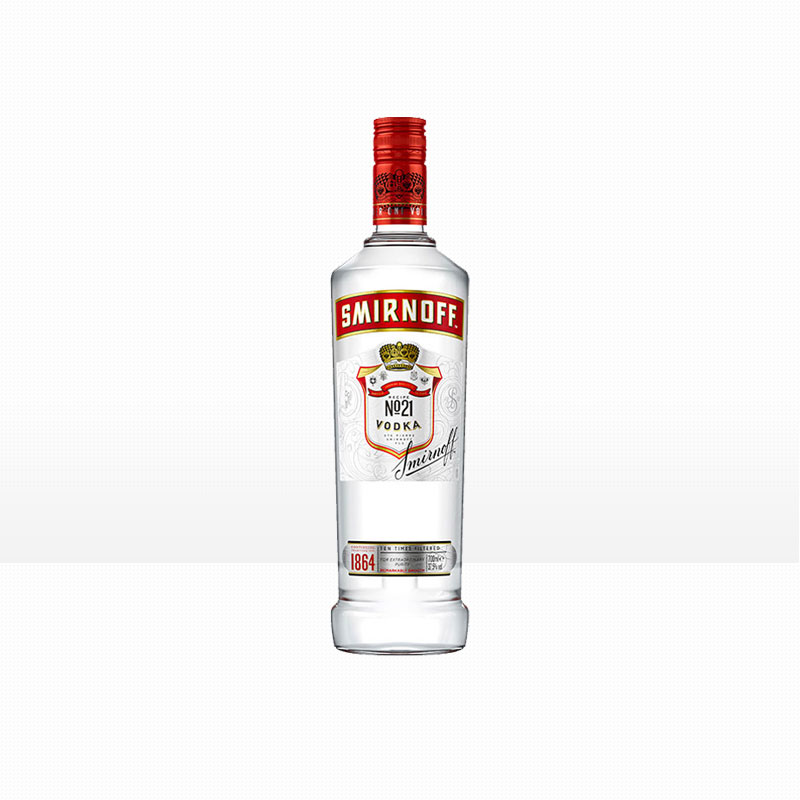 斯米诺伏特加红牌皇冠伏特加酒 SMIRNOFF 进口洋酒鸡尾酒调酒基酒
