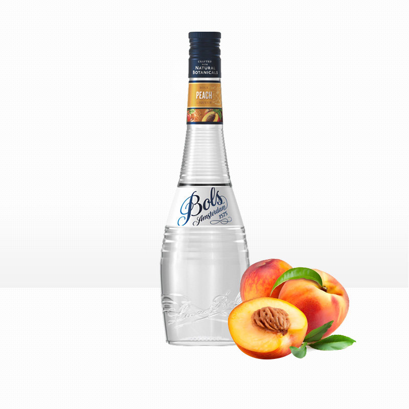 波士蜜桃鲜桃子力娇酒BOLS PEACH洋酒利口酒 鸡尾酒调酒基酒700ml