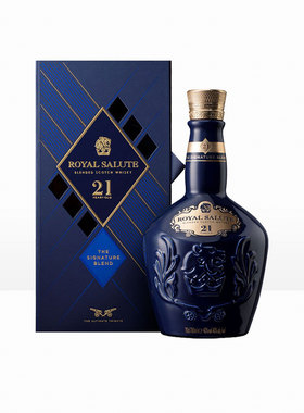Royal Salute皇家礼炮21年调和威士忌500ml英国进口洋酒烈酒 盒装