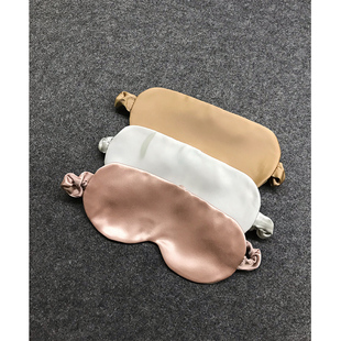 真丝眼罩桑蚕丝遮光透气缓解眼疲劳男女学生舒适午休助眠安睡神器