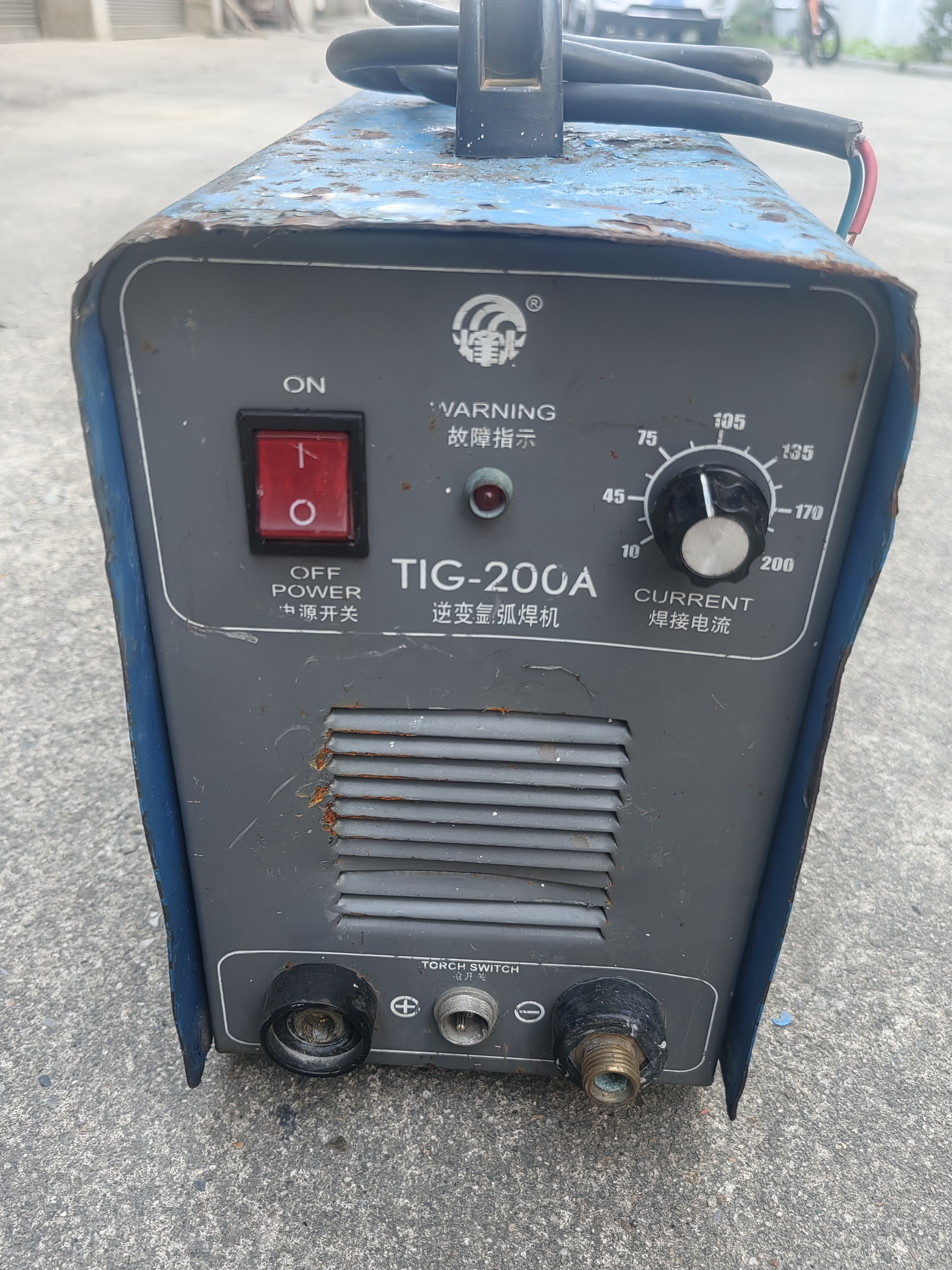 二手烽火TIG200A老式经典单用氩弧焊机220V，正常使用单机无配件