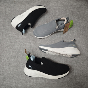 出口欧洲原单厚底缓震一脚蹬休闲女鞋 舒适网面透气增高套脚妈妈鞋