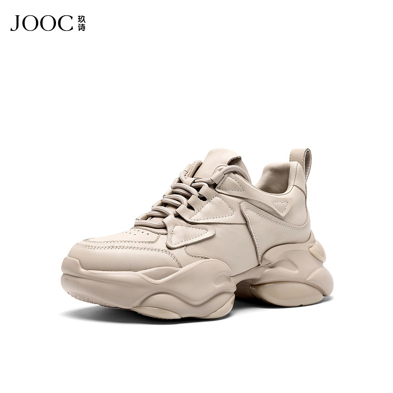 玖诗系带厚底老爹鞋JOOC时尚