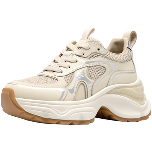 JOOC玖诗复古老爹鞋女款2026春夏新款撞色百搭休闲鞋气质厚底鞋女