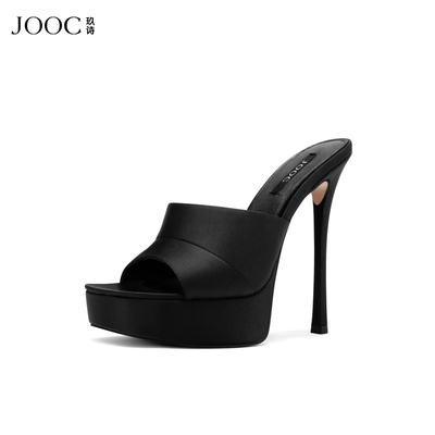 【权利女帝】JOOC玖诗防水台高跟鞋2026夏季新款恨天高外穿凉拖鞋