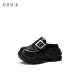 女2026春夏新款 JOOC玖诗气质百搭包头拖鞋 休闲厚底鞋 巴黎街头