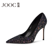 子女春夏新款 经典 百搭格利特名媛宴会社交小码 JOOC玖诗高跟鞋 单鞋