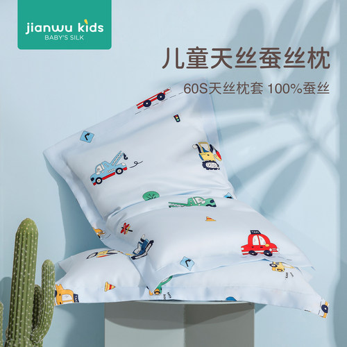 a类儿童夏天天丝蚕丝枕头