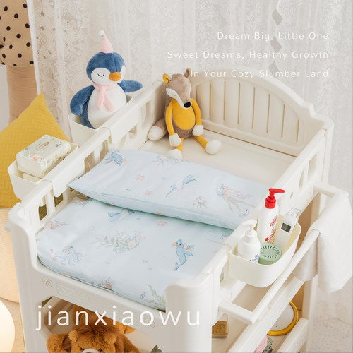 婴儿新生儿尿布台专用垫子秋冬加厚护理台宝宝褥子全棉花床垫褥子